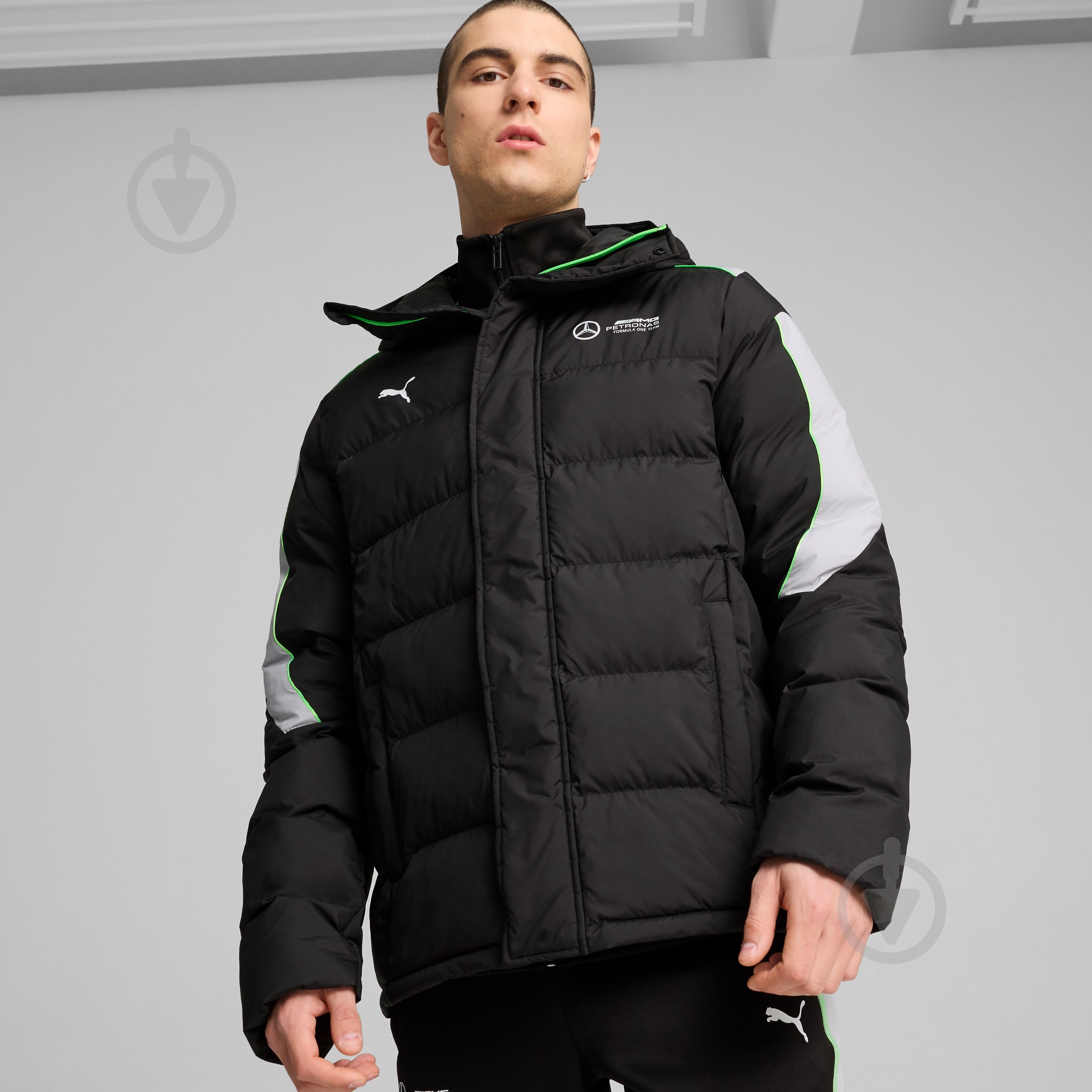 Пуховик мужской зимний Puma MAPF1 MT7+ ECOLITE PADDED JACKET 62731501 р.2XL черный - фото 3 Пуховик мужской зимний Puma MAPF1 MT7+ ECOLITE PADDED JACKET 62731501 р.2XL черный - фото 3