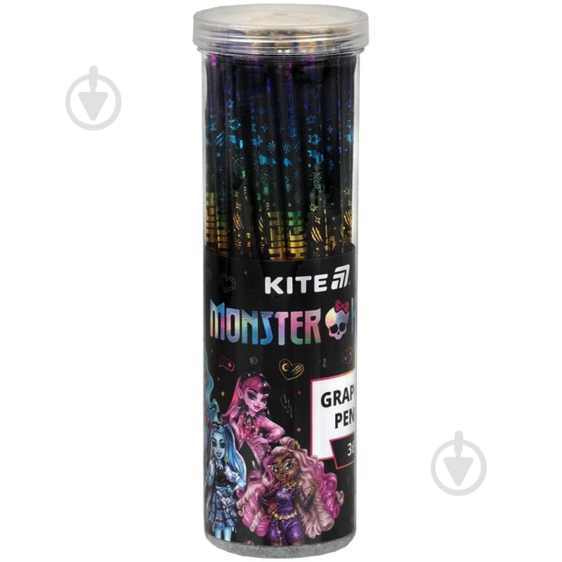 Карандаш графитный с кристаллом Monster High MH25-059 KITE - фото 2 Карандаш графитный с кристаллом Monster High MH25-059 KITE - фото 2