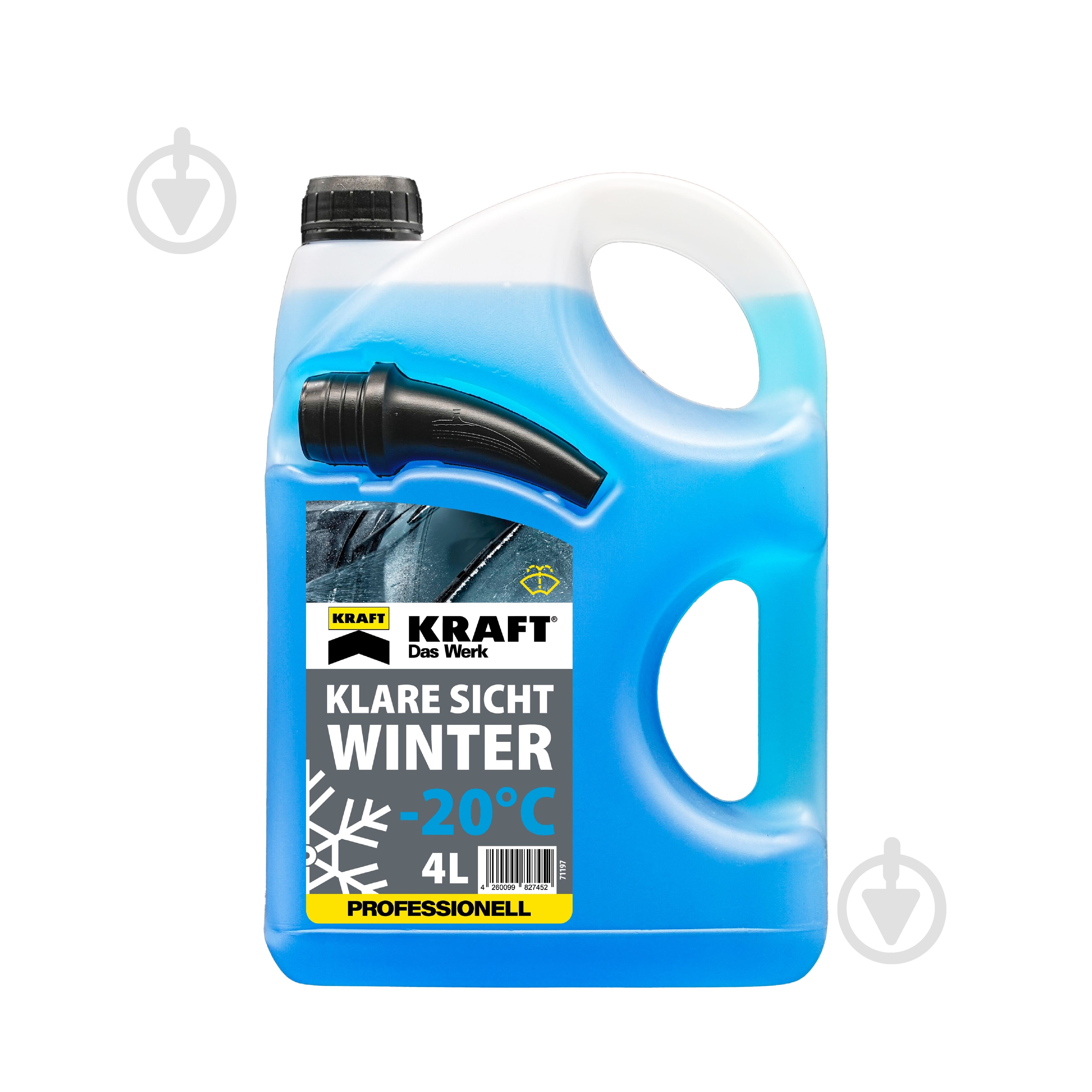 Омыватель стекла Kraft зима -20 °С 4 л - фото 1 Омыватель стекла Kraft зима -20 °С 4 л - фото 1