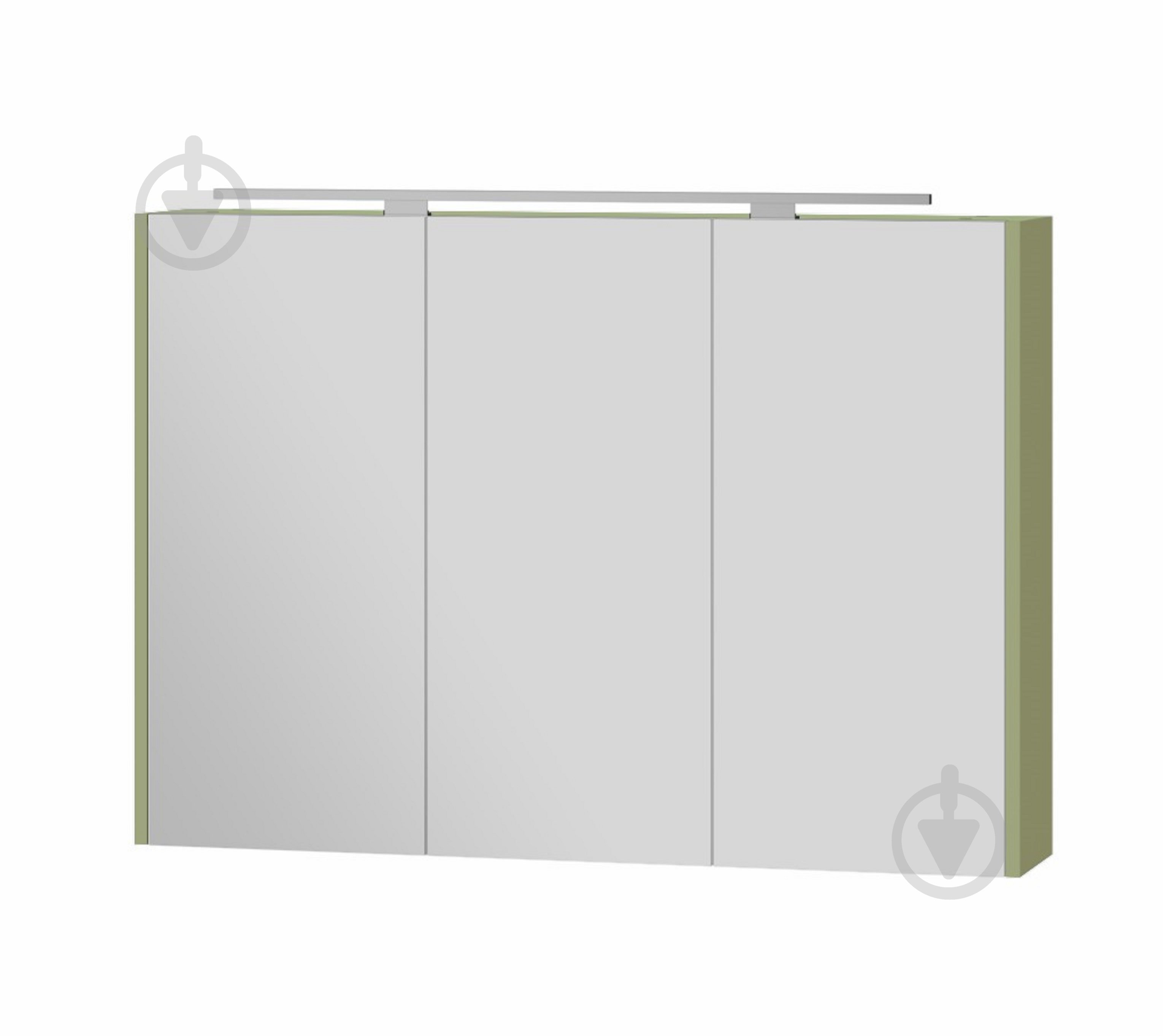 Зеркальный шкаф Botticelli "Vanessa-100" оливковый - фото 1