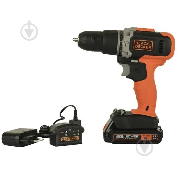 Шуруповерт ударный аккумуляторный Black+Decker BCD003C1 - фото 2 Шуруповерт ударный аккумуляторный Black+Decker BCD003C1 - фото 2