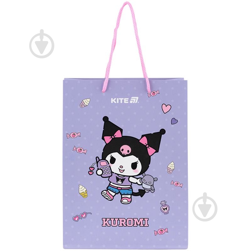 Пакет подарочный 18х24 см Kuromi-2 KITE - фото 1 Пакет подарочный 18х24 см Kuromi-2 KITE - фото 1