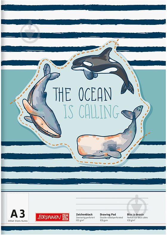 Альбом для рисования HAPPY OCEAN Brunnen - фото 1 Альбом для рисования HAPPY OCEAN Brunnen - фото 1