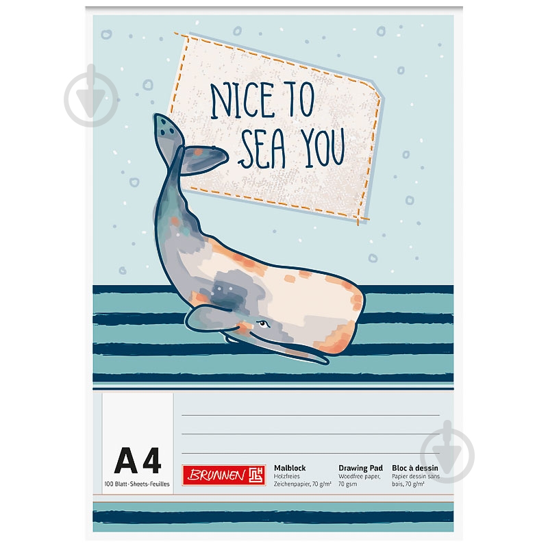 Альбом для рисования Happy Ocean A4 Brunnen - фото 1