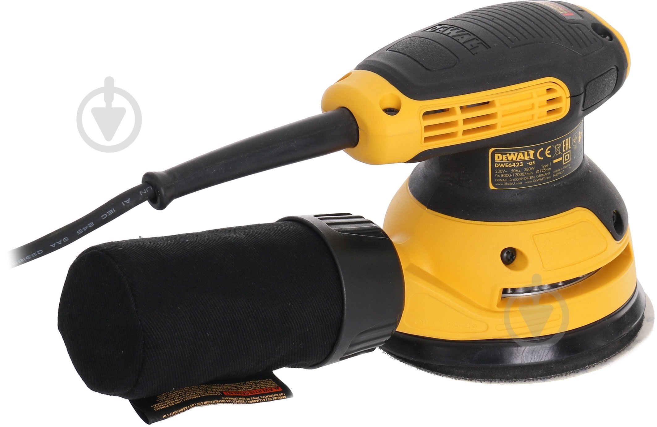 Ексцентрикова шліфмашина DeWalt DWE6423_1 - фото 3 Ексцентрикова шліфмашина DeWalt DWE6423_1 - фото 3