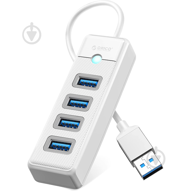 USB-хаб Orico PW4U-U3-015-WH-BP - фото 1 USB-хаб Orico PW4U-U3-015-WH-BP - фото 1