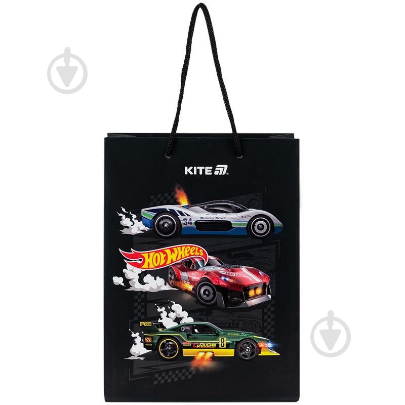 Пакет подарочный 18х24 см Hot Wheels KITE - фото 1 Пакет подарочный 18х24 см Hot Wheels KITE - фото 1