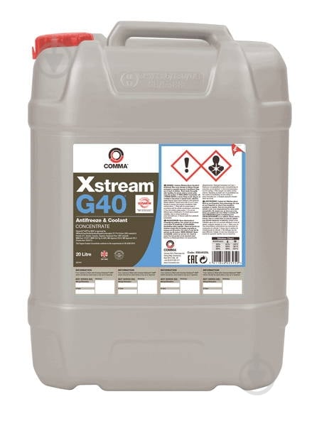 Антифриз COMMA XSTREAM G40 KONC. G12++ концентрат 20 л красный (XSTREAM G40 KONC. 20L) - фото 1