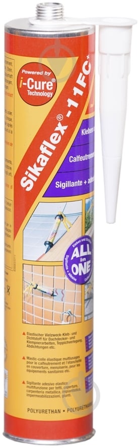 Клей-герметик поліуретановий Sika Sikaflex-11FC білий 310 мл - фото 2 Клей-герметик поліуретановий Sika Sikaflex-11FC білий 310 мл - фото 2