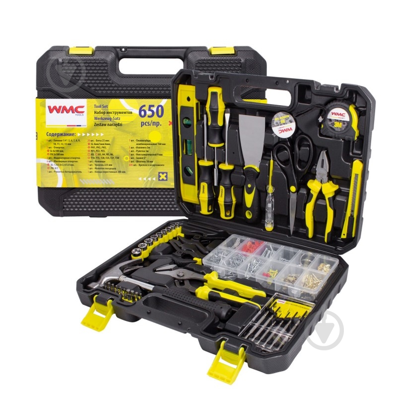 Набір ручного інструменту WMC TOOLS 650 шт. WT-20650 - фото 2 Набір ручного інструменту WMC TOOLS 650 шт. WT-20650 - фото 2