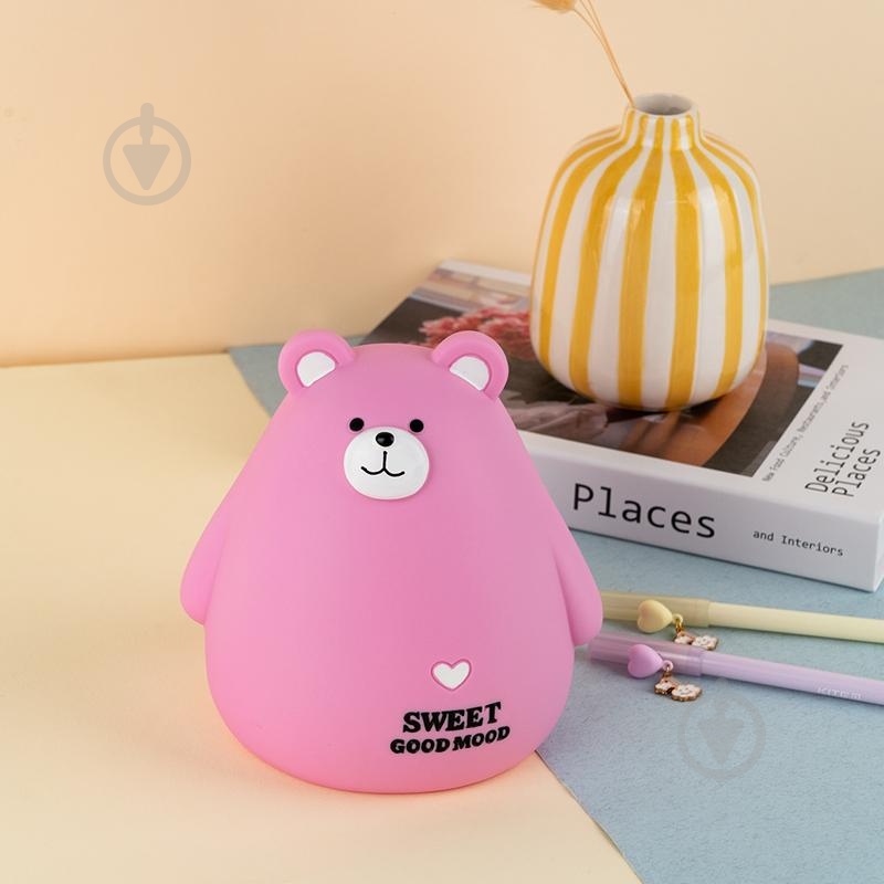 Копилка KITE 498-7 Pink Bear - фото 4 Копилка KITE 498-7 Pink Bear - фото 4