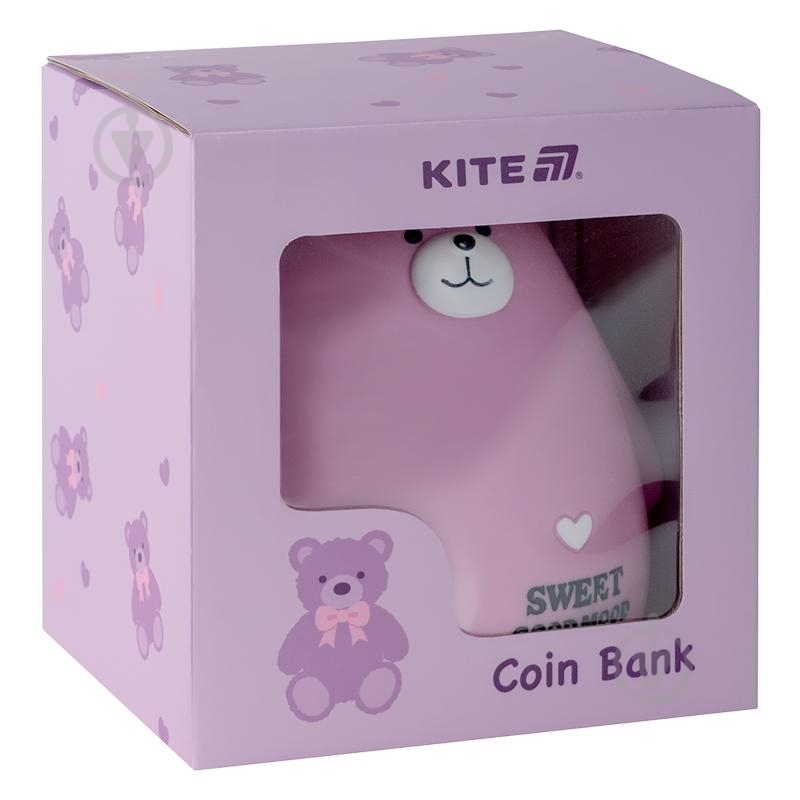 Копилка KITE 498-7 Pink Bear - фото 3 Копилка KITE 498-7 Pink Bear - фото 3