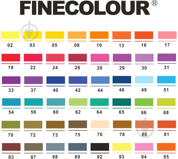 Набір маркерів FINECOLOUR Liner 24 кольори EF300-TB24A різнокольоровий - фото 4