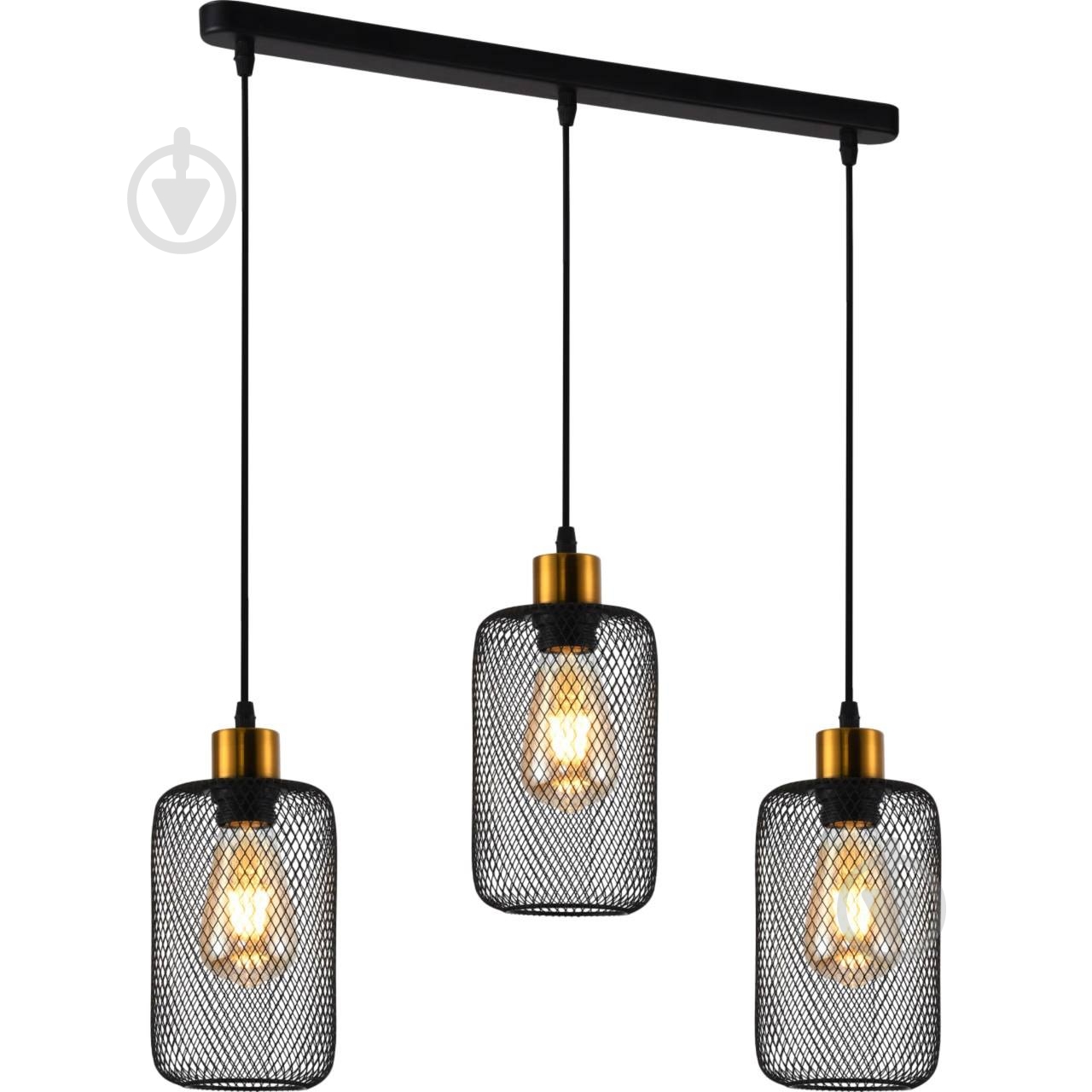 Подвес ELIOS Umbra 3x10 Вт /E27 черный DL1402 - фото 1