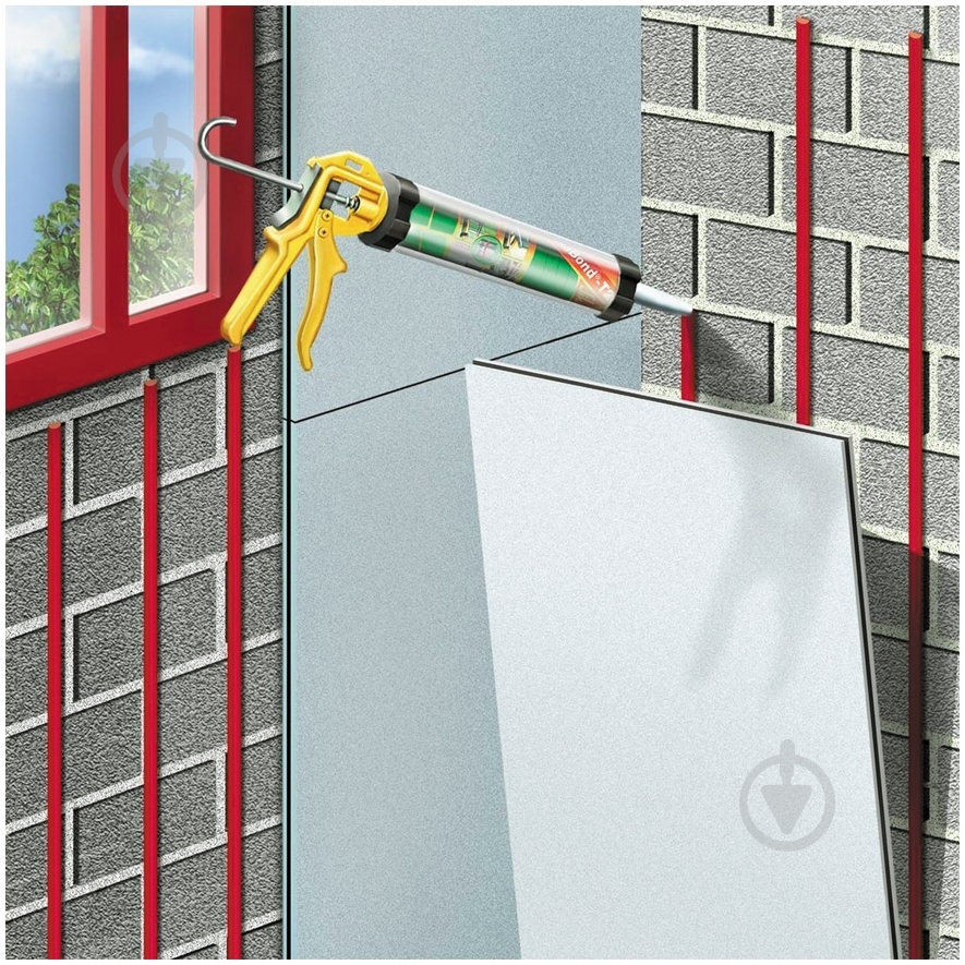 Клей-герметик Sika Bond T2 310 мл білий - фото 3