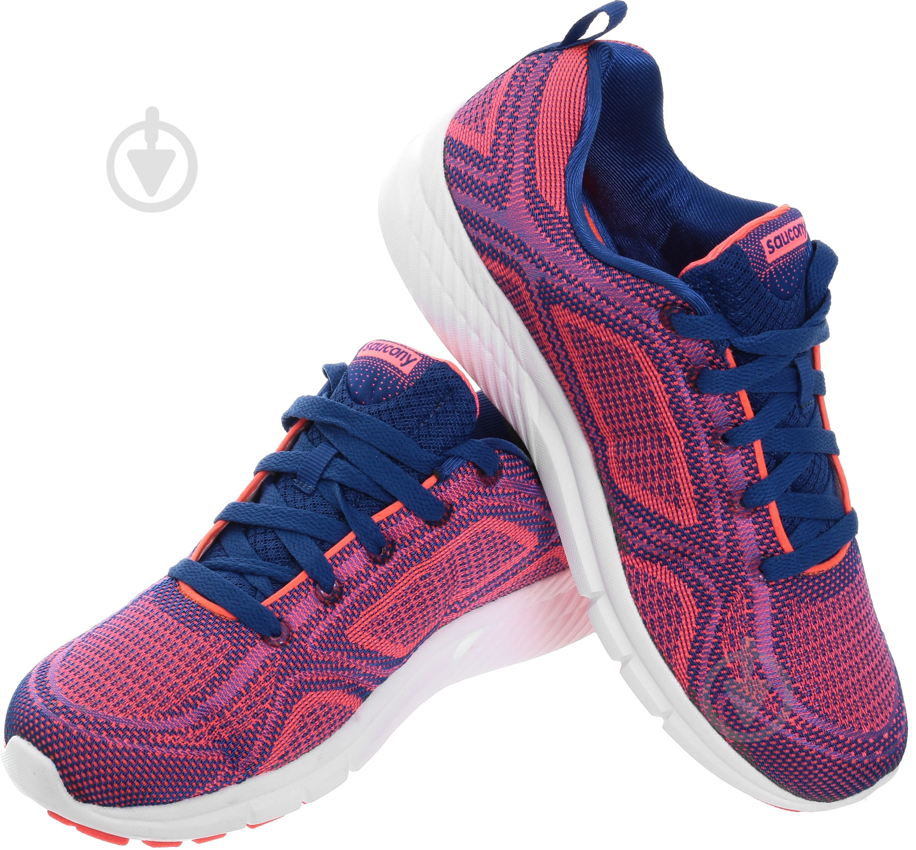 Кроссовки Saucony R GRID WEB 15291-2s р.7,5 синий с коралловым - фото 1