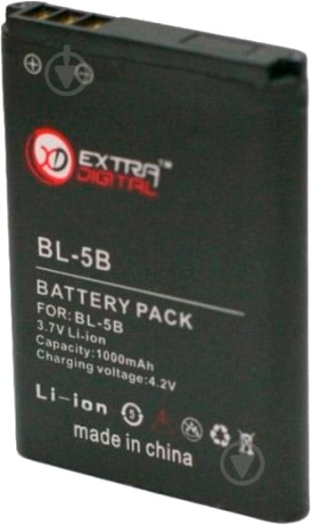 Аккумулятор EXTRADIGITAL Nokia BL-5B 1000 мА/ч (BMN6272) - фото 2