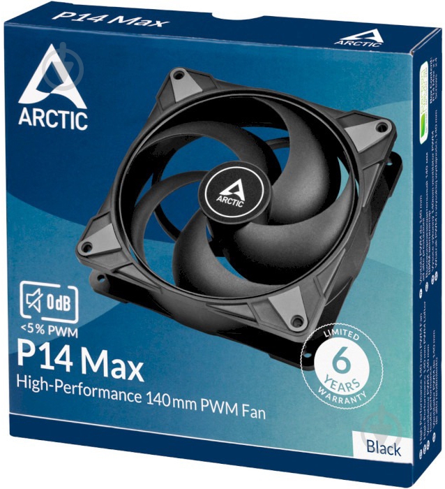 Корпусный кулер Arctic P14 Max Black (ACFAN00287A) - фото 4 Корпусный кулер Arctic P14 Max Black (ACFAN00287A) - фото 4