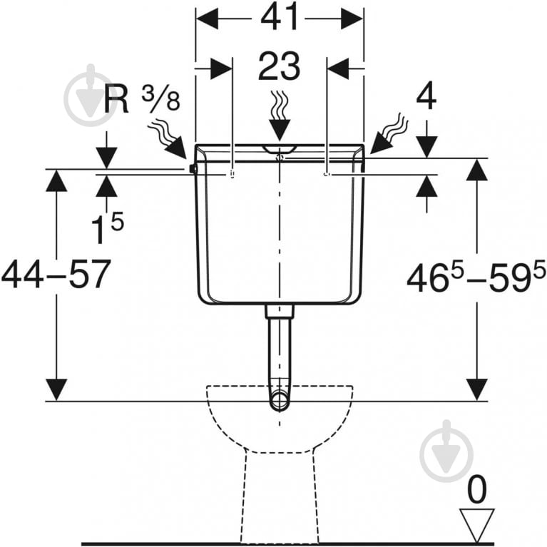 Бачок для унитаза Geberit Rio 136.6 - фото 5 Бачок для унитаза Geberit Rio 136.6 - фото 5