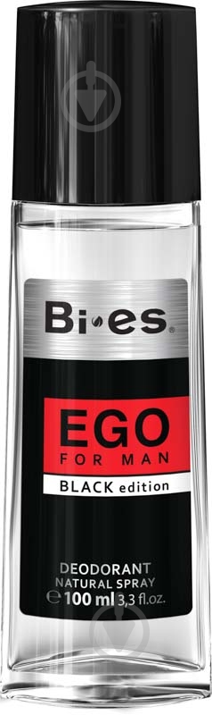 Дезодорант парфюмированный для мужчин Bi-es Ego black 75 мл - фото 1