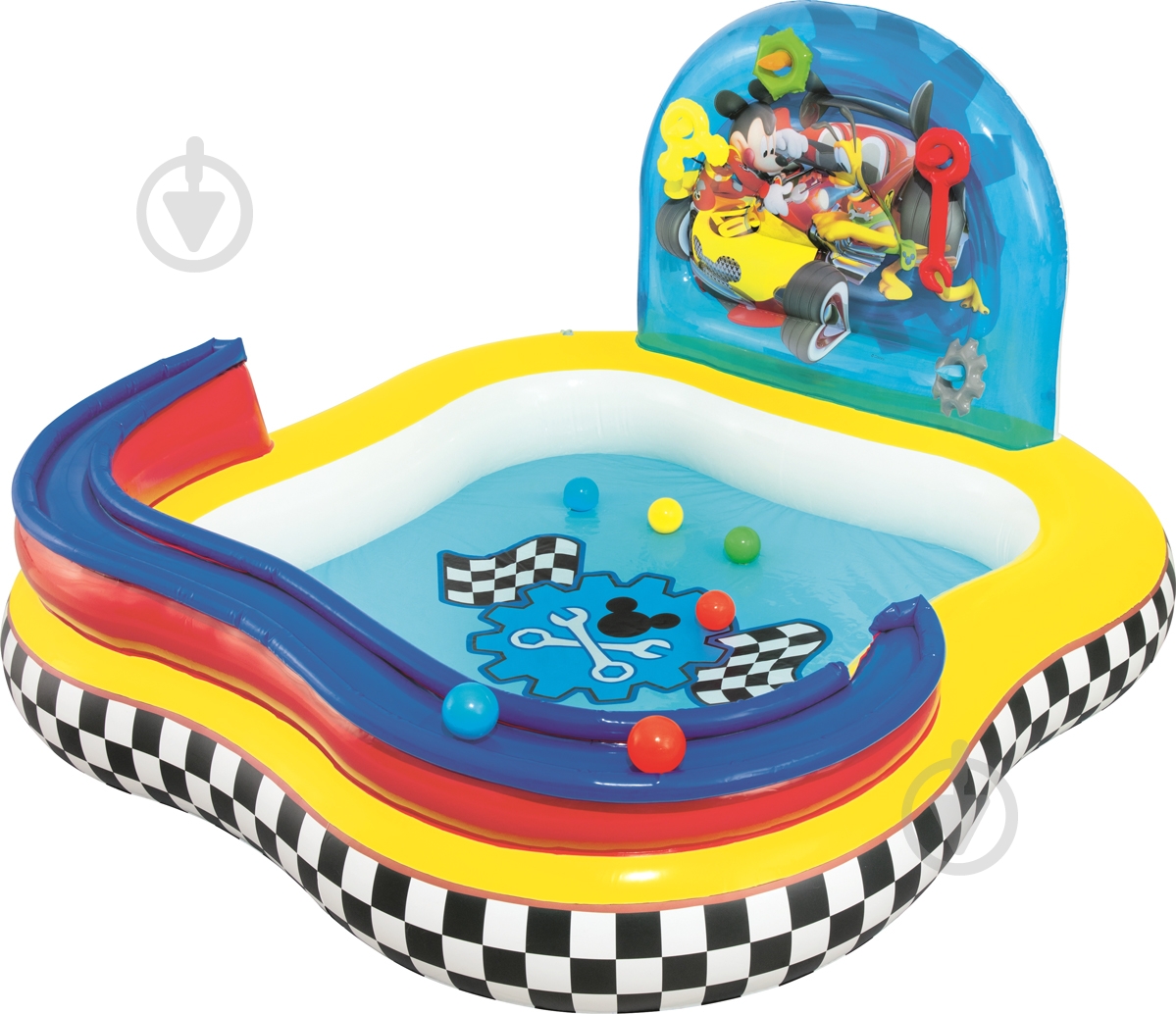 Бассейн надувной Bestway Mickey Mouse 160х160х91 см в ассортименте - фото 1 Бассейн надувной Bestway Mickey Mouse 160х160х91 см в ассортименте - фото 1