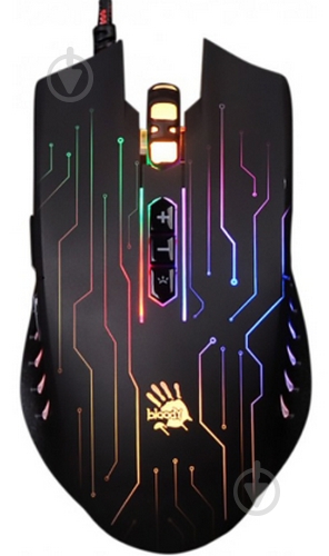 Мишка A4Tech Q81 Circuit Bloody black - фото 2