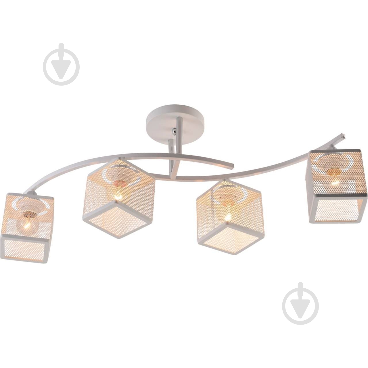 Люстра потолочная ELIOS Lustre 4x10 Вт E27 белый DL1333 - фото 1