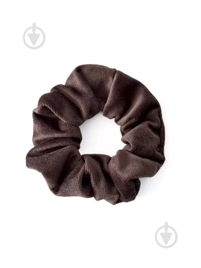 Резинка для волосся MISO accessory мах плюш коричнева - фото 1