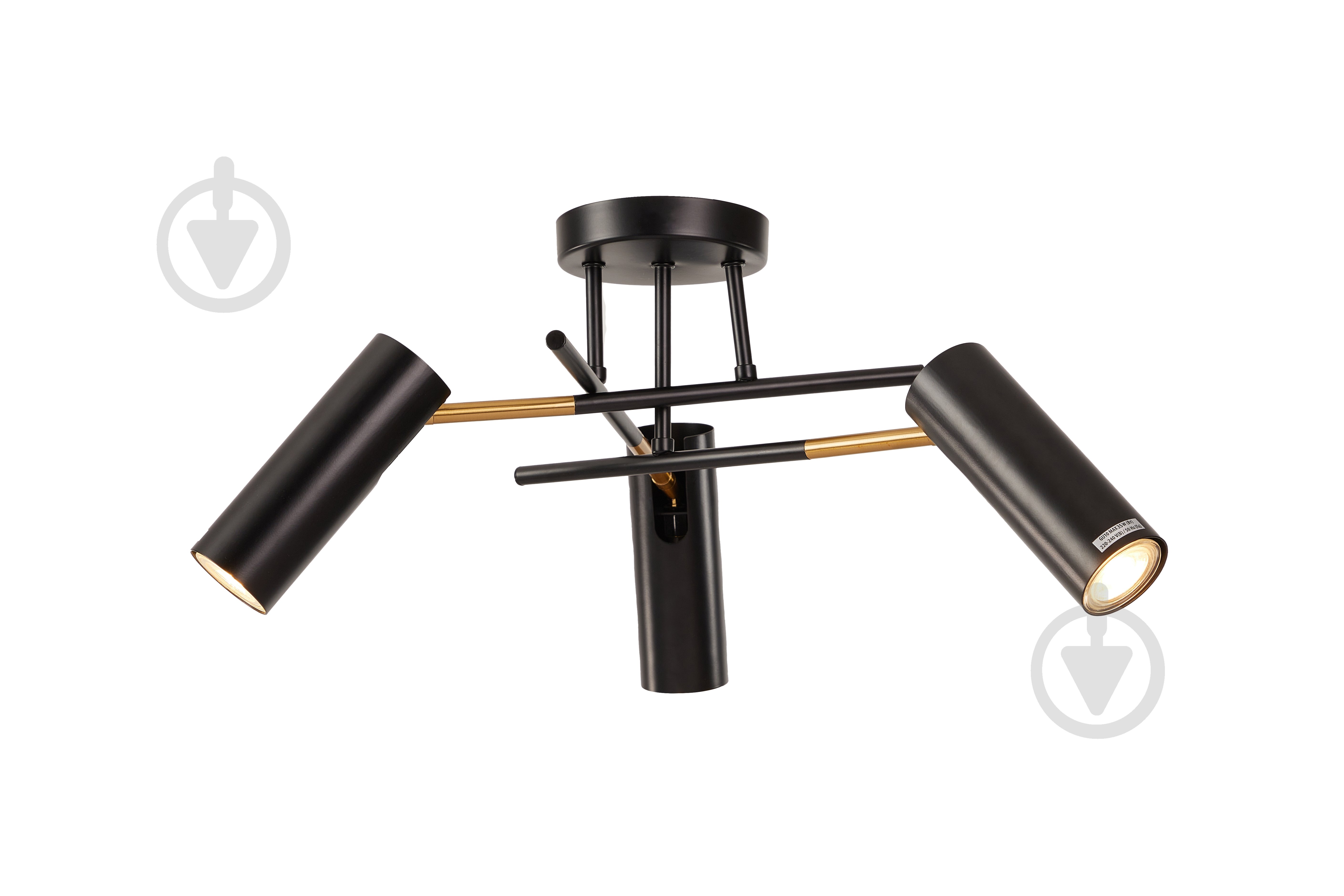 Люстра потолочная WunderLicht Arcano OM2094-43 3x35 Вт GU10 черный OM2094-43 - фото 1 Люстра потолочная WunderLicht Arcano OM2094-43 3x35 Вт GU10 черный OM2094-43 - фото 1