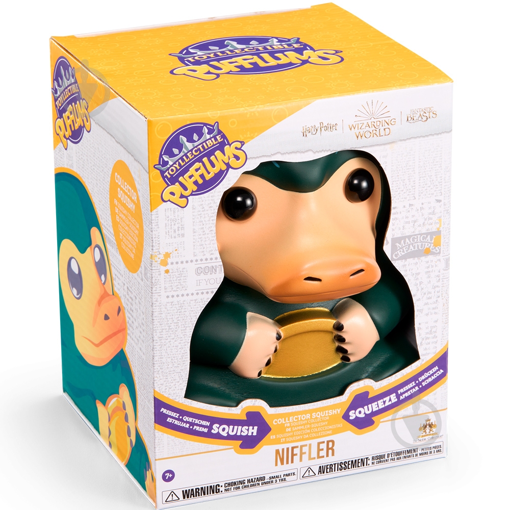 Игрушка-антистресс Noble Collection FANTASTIC BEASTS Niffler Pufflums сквиш (Фантастические звери) 19 см (NN8167) - фото 7