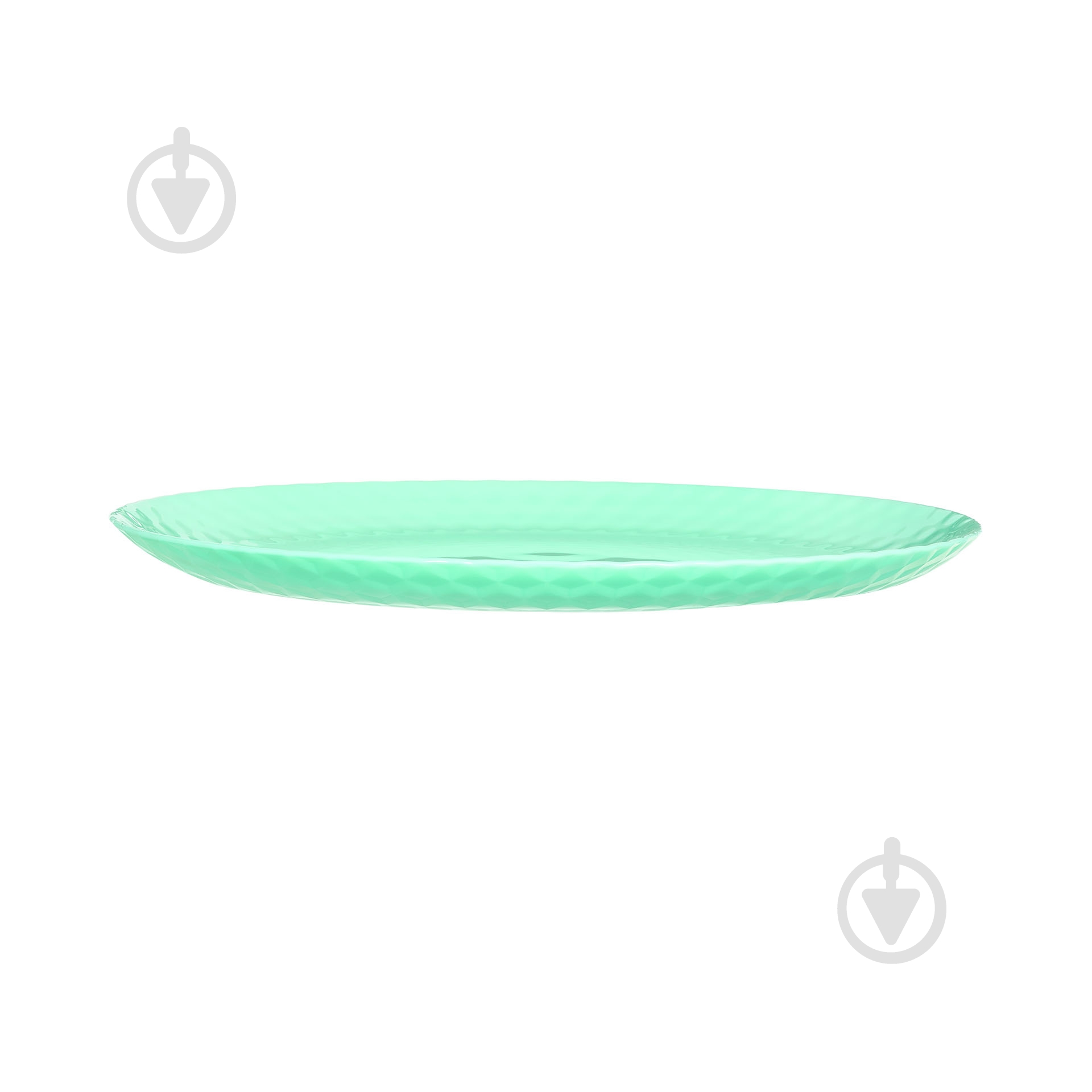 Тарілка обідня Luminarc PAMPILLE LIGHT TURQUOISE 25 см - фото 2 Тарілка обідня Luminarc PAMPILLE LIGHT TURQUOISE 25 см - фото 2