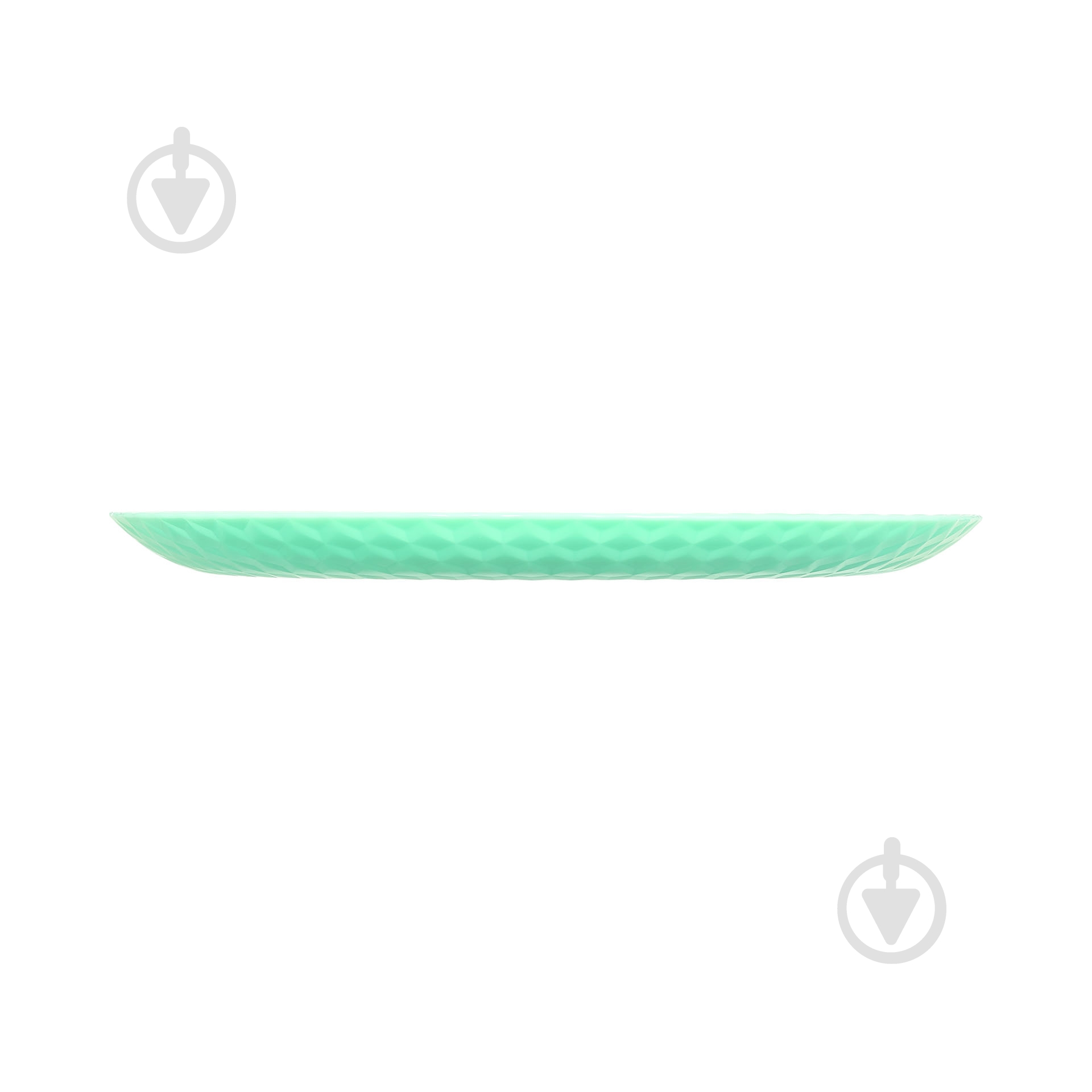 Тарілка обідня Luminarc PAMPILLE LIGHT TURQUOISE 25 см - фото 3 Тарілка обідня Luminarc PAMPILLE LIGHT TURQUOISE 25 см - фото 3