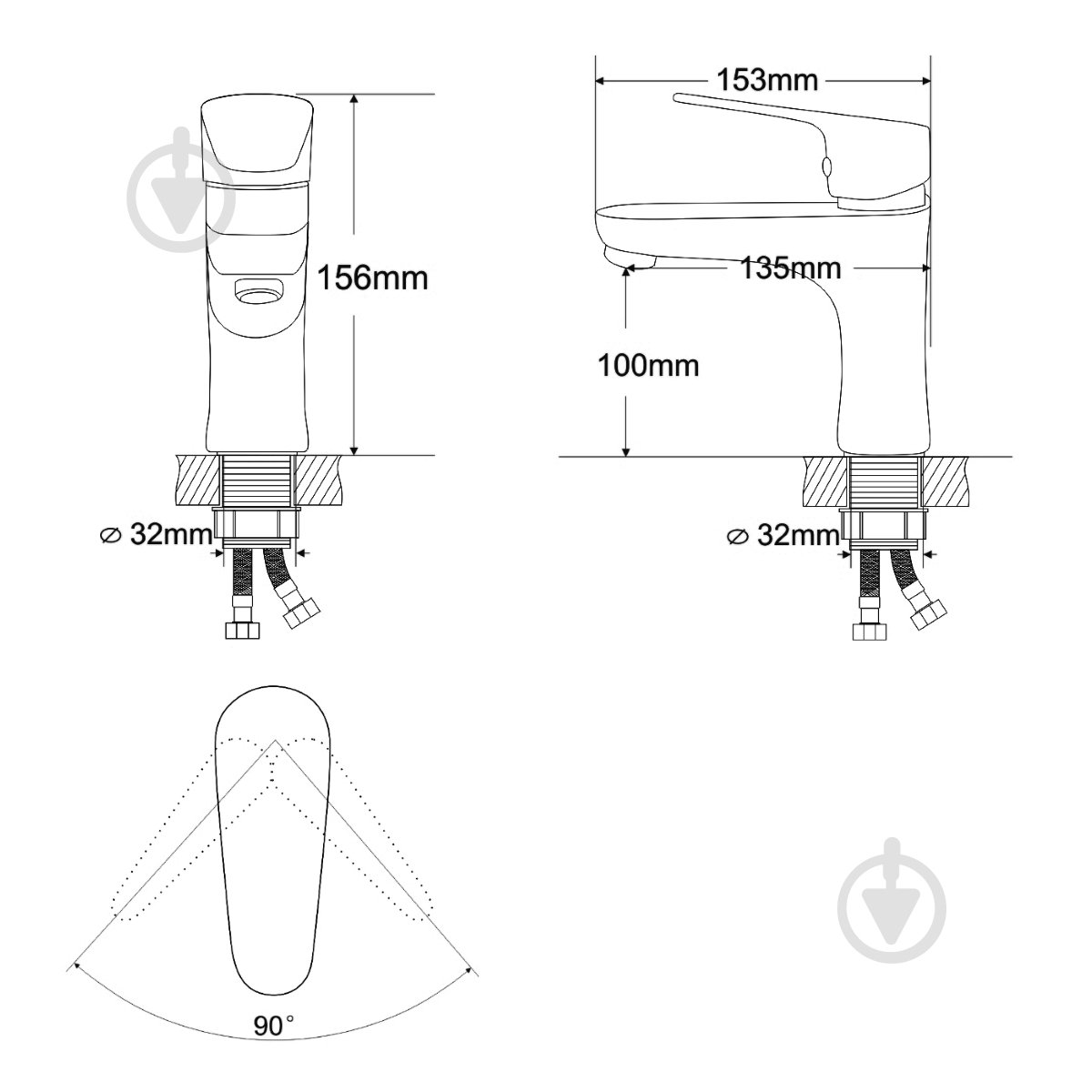 Набор смесителей RJ для ванны BUTTERFLY (RBZ074-1-3-0511) - фото 3 Набор смесителей RJ для ванны BUTTERFLY (RBZ074-1-3-0511) - фото 3