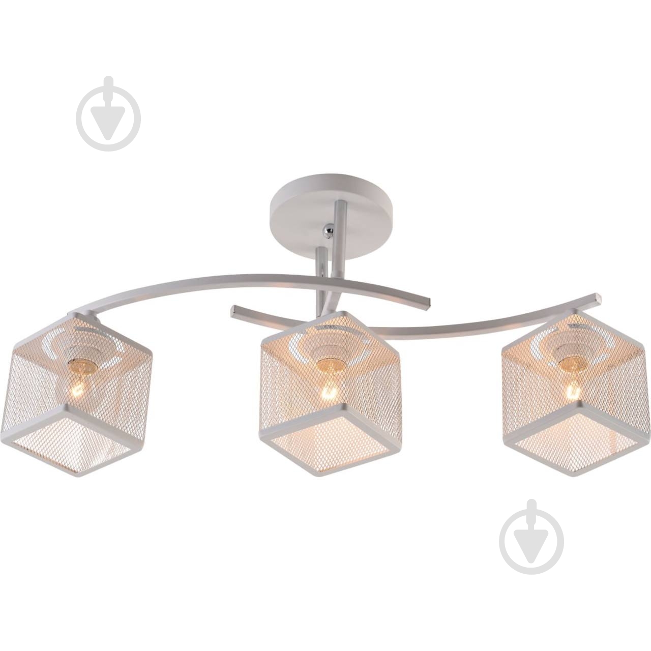 Люстра ELIOS Lustre 3x10 Вт E27 белый DL1332 - фото 1