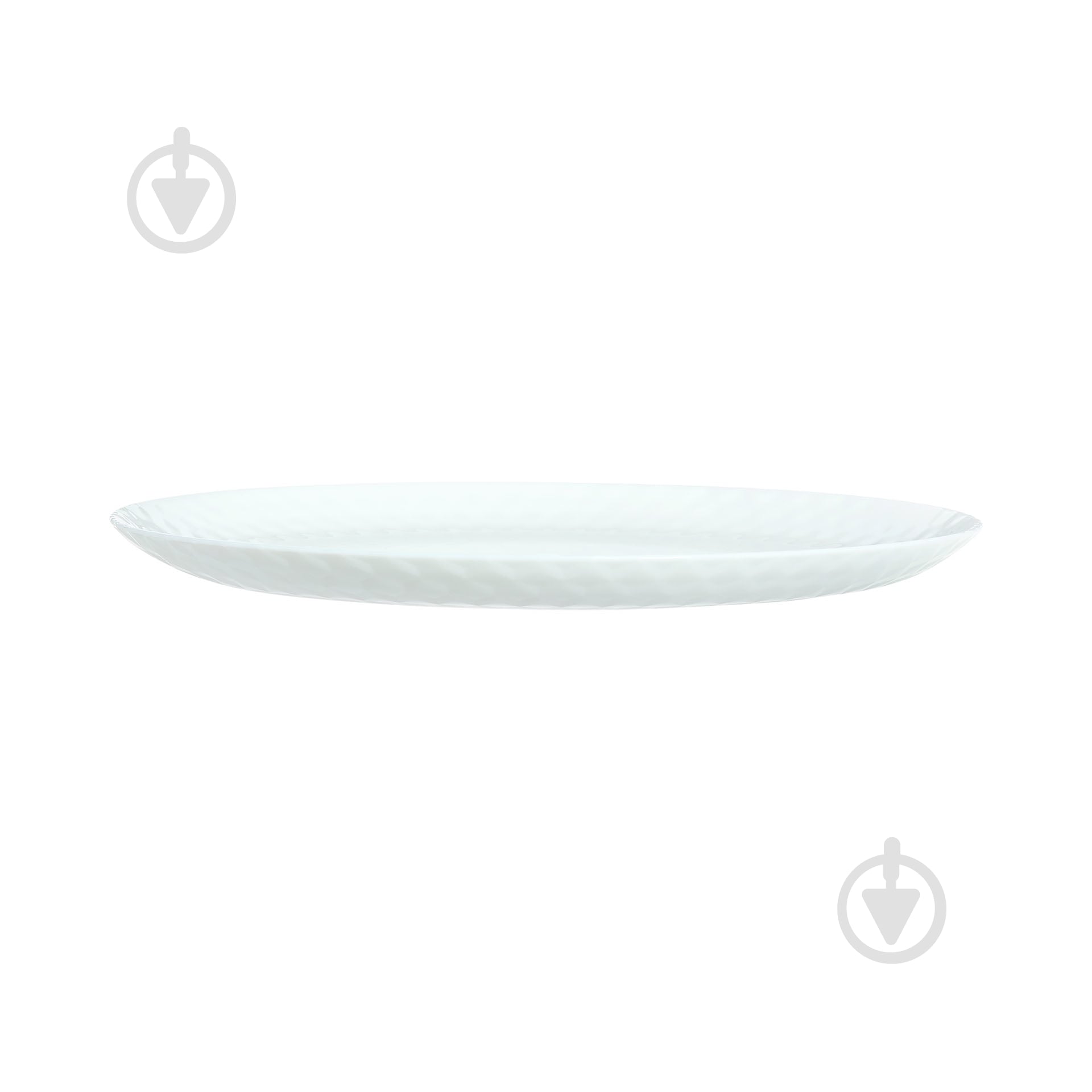 Тарілка обідня Luminarc PAMPILLE WHITE 25 см - фото 2 Тарілка обідня Luminarc PAMPILLE WHITE 25 см - фото 2