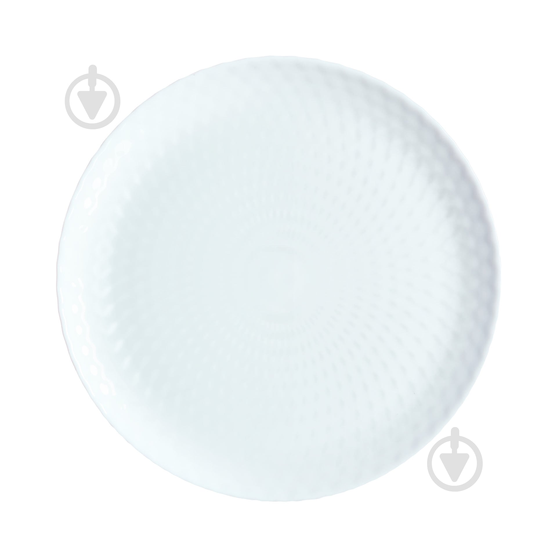 Тарілка обідня Luminarc PAMPILLE WHITE 25 см - фото 1 Тарілка обідня Luminarc PAMPILLE WHITE 25 см - фото 1