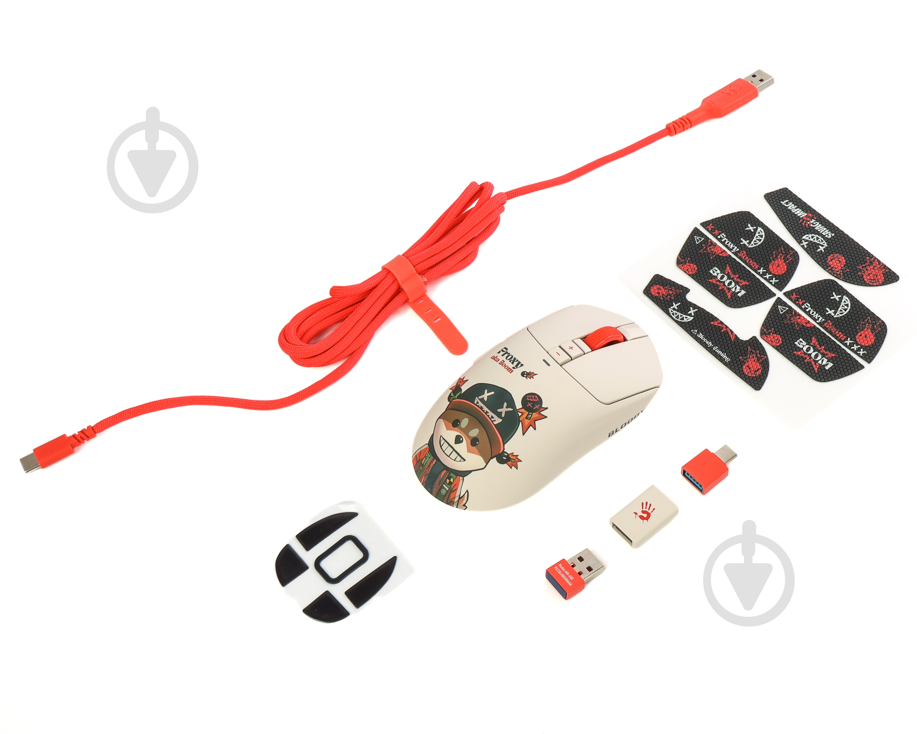 Ігрова миша BLOODY 2.4 ГГц, 20000 CPI, сенсор Alpha 20K Engine white (R72 Ultra (Proxy Boom)) - фото 10 Ігрова миша BLOODY 2.4 ГГц, 20000 CPI, сенсор Alpha 20K Engine white (R72 Ultra (Proxy Boom)) - фото 10