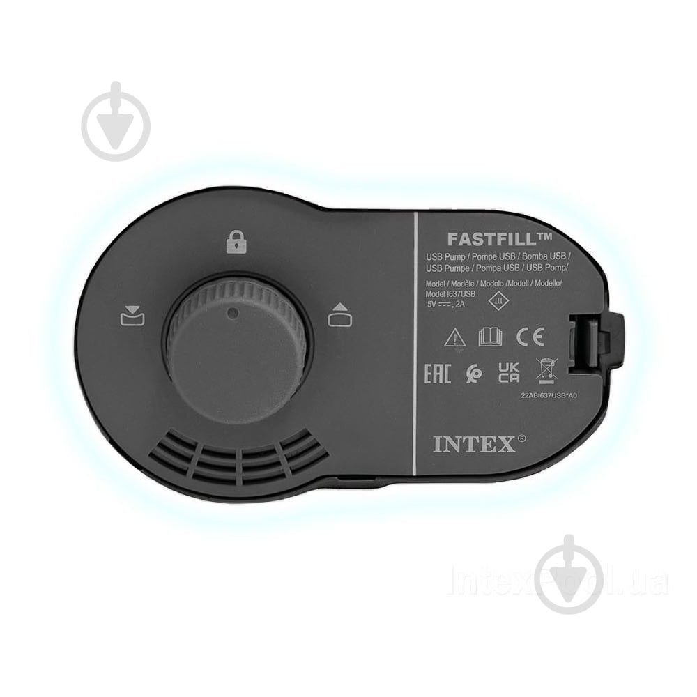 Матрац надувний Intex 64112 191х99 см сірий - фото 3