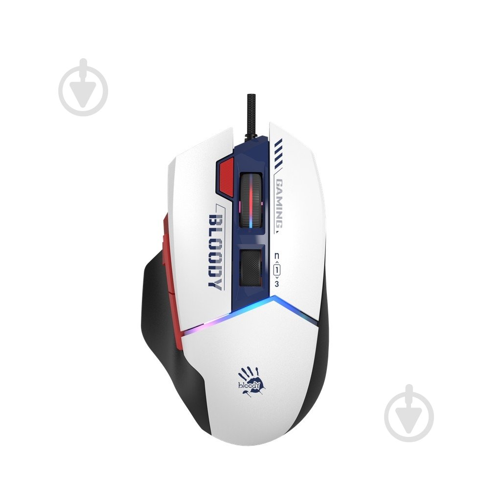 Игровая мышь BLOODY RGB, 20 000 CPI, Alpha20K white (W95 Ultra (Sports Navy)) - фото 1 Игровая мышь BLOODY RGB, 20 000 CPI, Alpha20K white (W95 Ultra (Sports Navy)) - фото 1