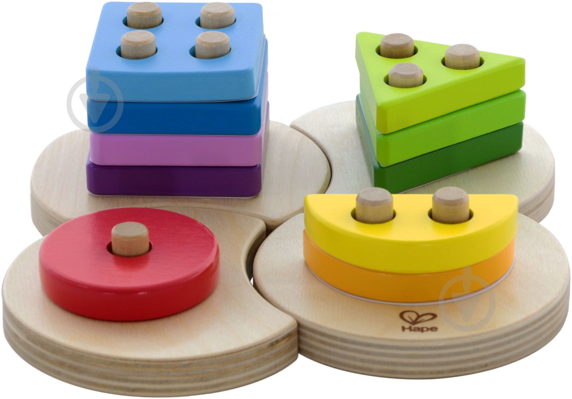 Сортер Hape Геометрия E0415 - фото 2 Сортер Hape Геометрия E0415 - фото 2