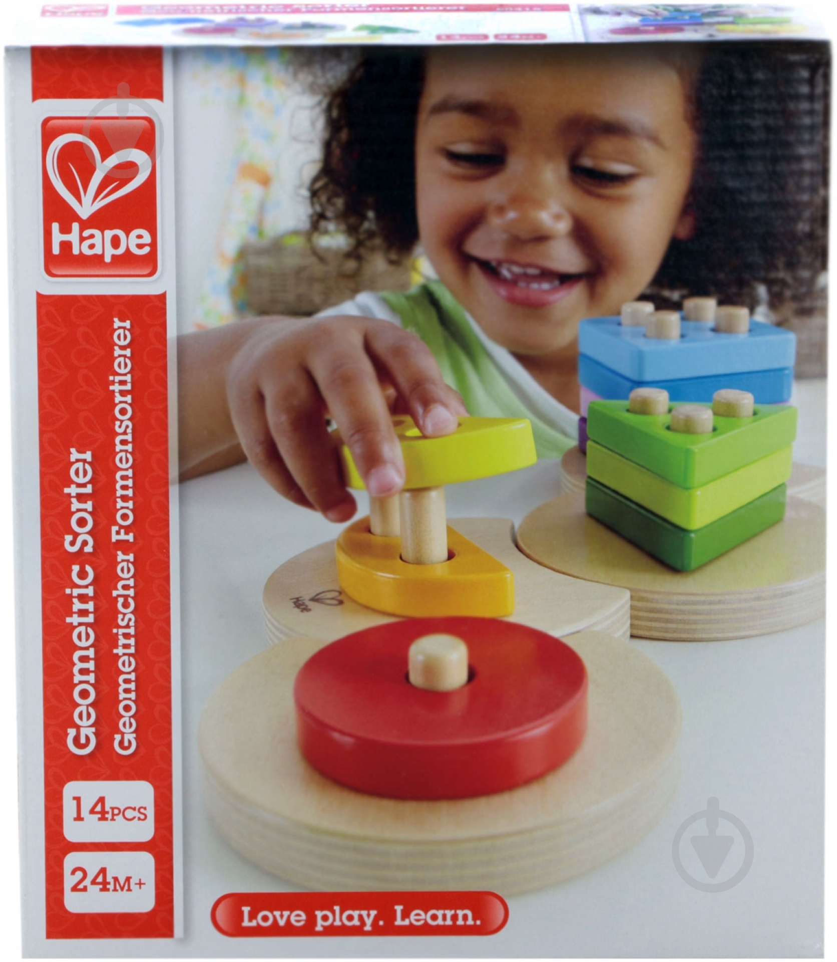 Сортер Hape Геометрия E0415 - фото 3 Сортер Hape Геометрия E0415 - фото 3