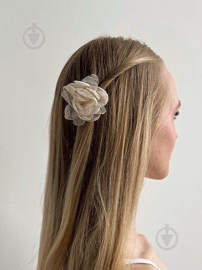 Зажим для волос MISO accessory цветок бежевый - фото 3