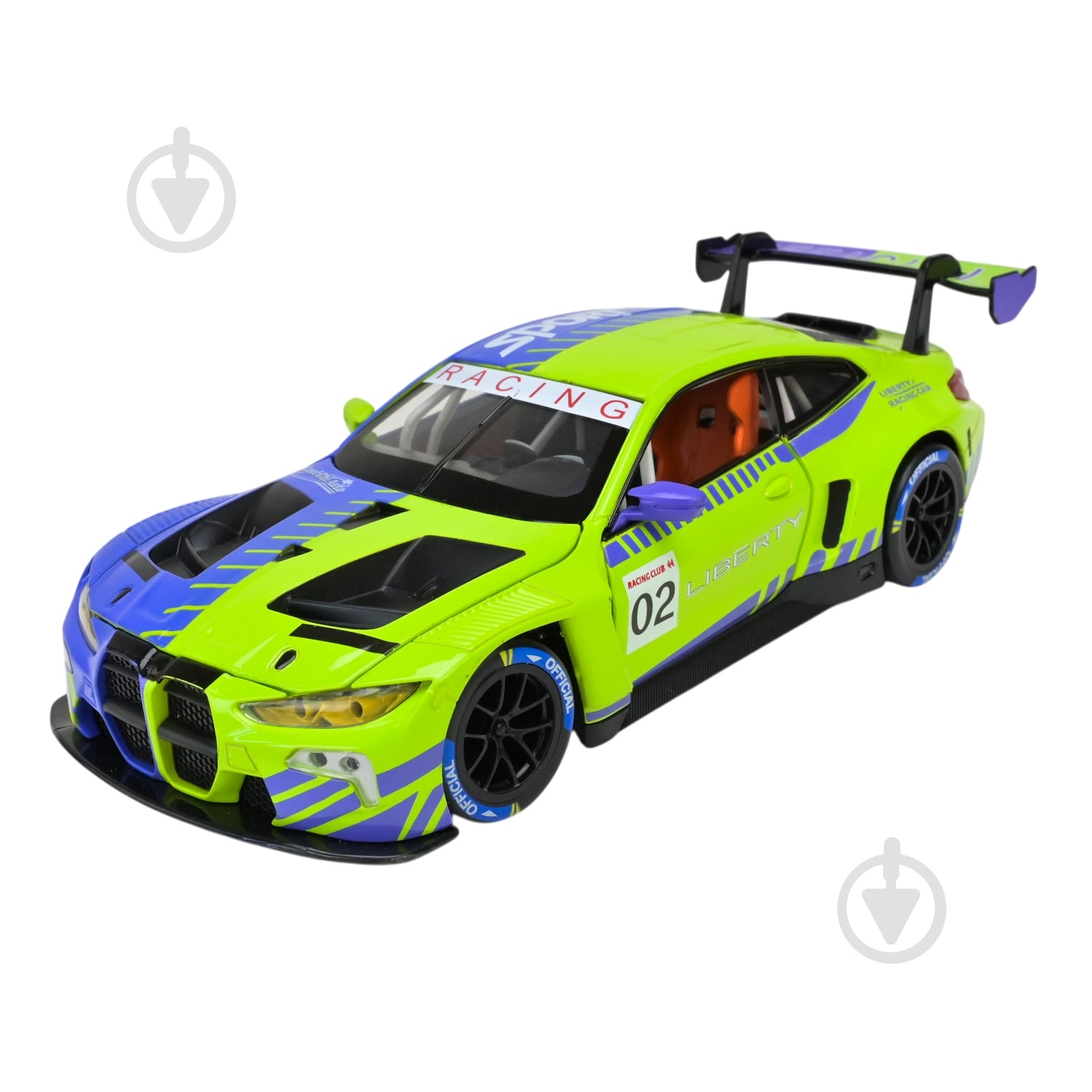 Автомодель Автопром 1:24 BMW M4 GT3 68282A(PG) - фото 1