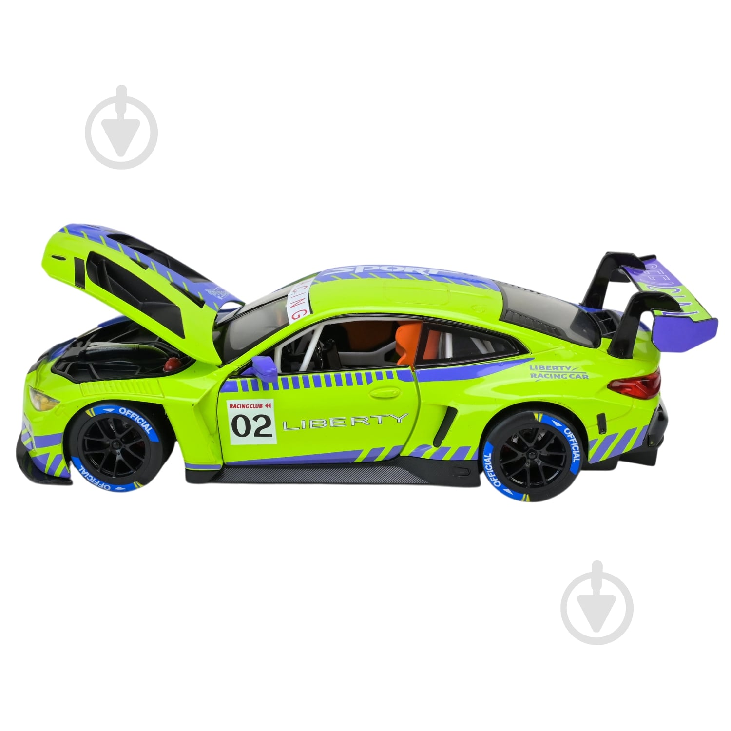 Автомодель Автопром 1:24 BMW M4 GT3 68282A(PG) - фото 4
