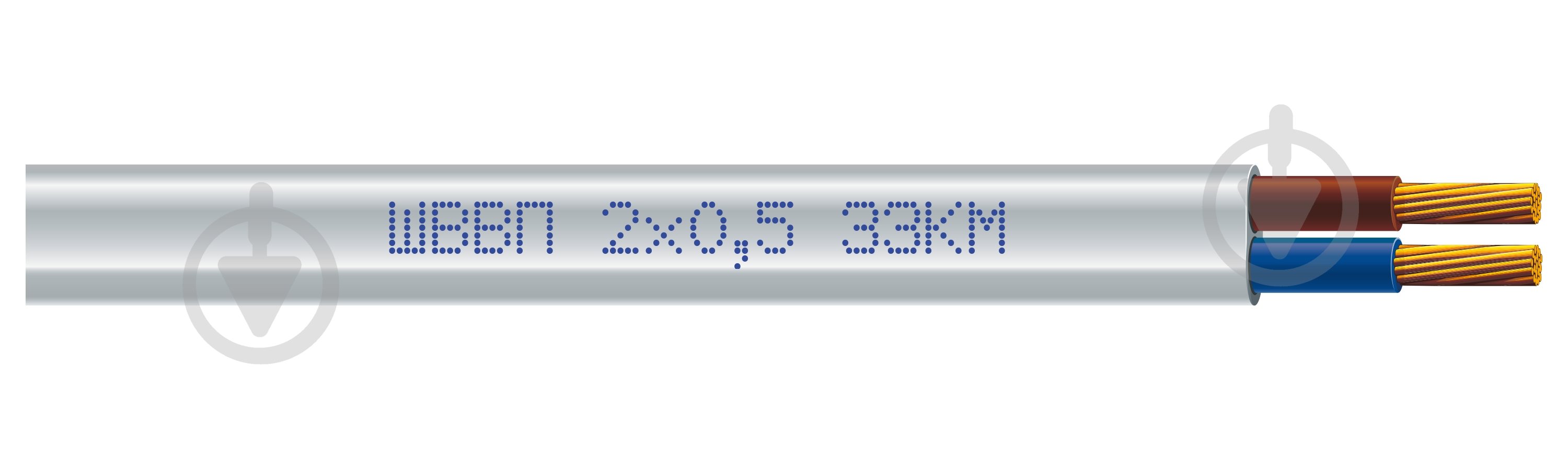 Кабель силовий ЗЗКМ ШВВП 2x0,5 мідь - фото 1