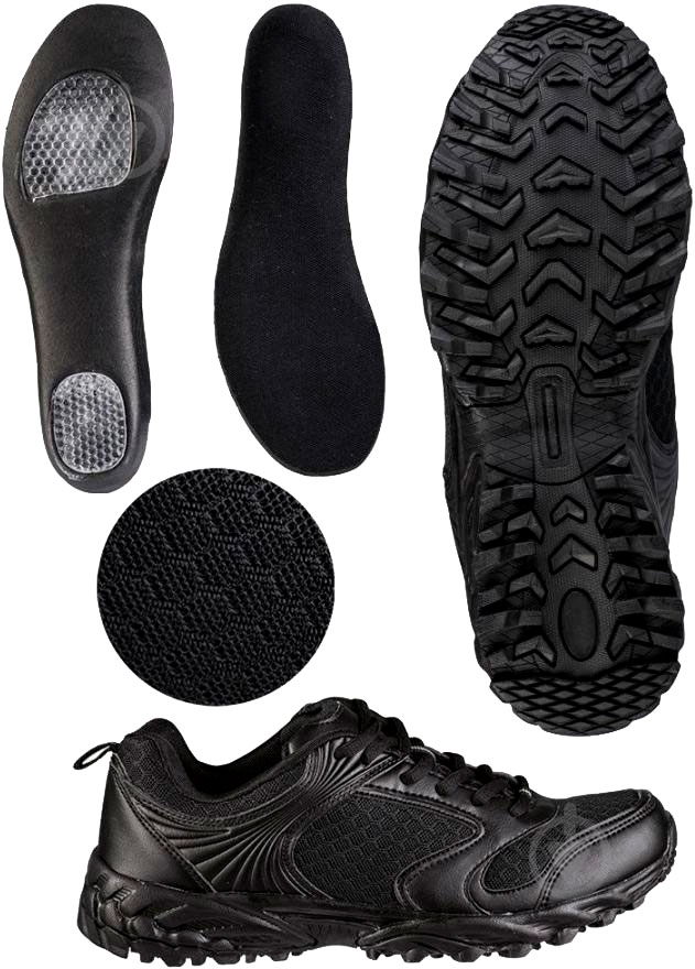 Кроссовки мужские демисезонные Mil-Tec БУНДЕСВЕР "BW SPORTSCHUHE GELANDE ORIG." 12883000 р.41 черные - фото 5