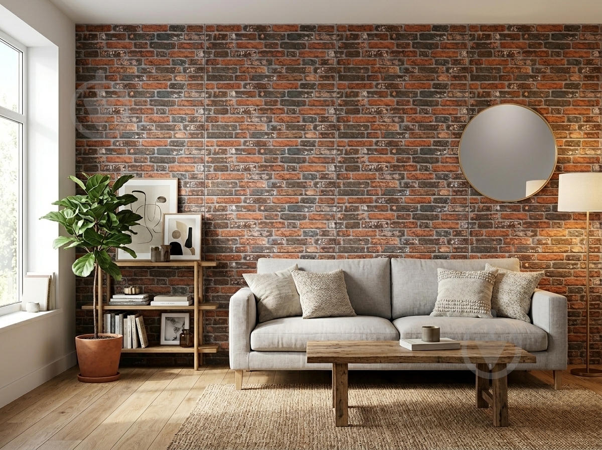 Термопанель Senaform кирпич 500x1200х20 мм 651-213 - фото 3