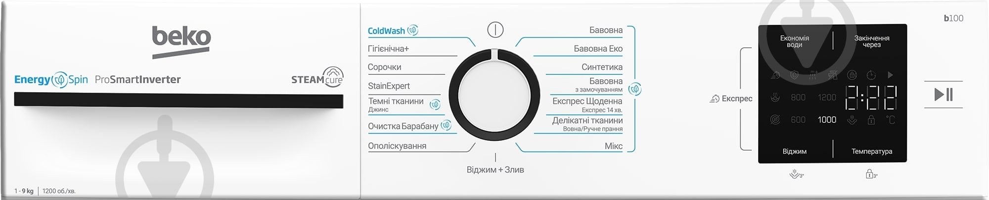 Стиральная машина Beko BM1WFU39233WB - фото 6