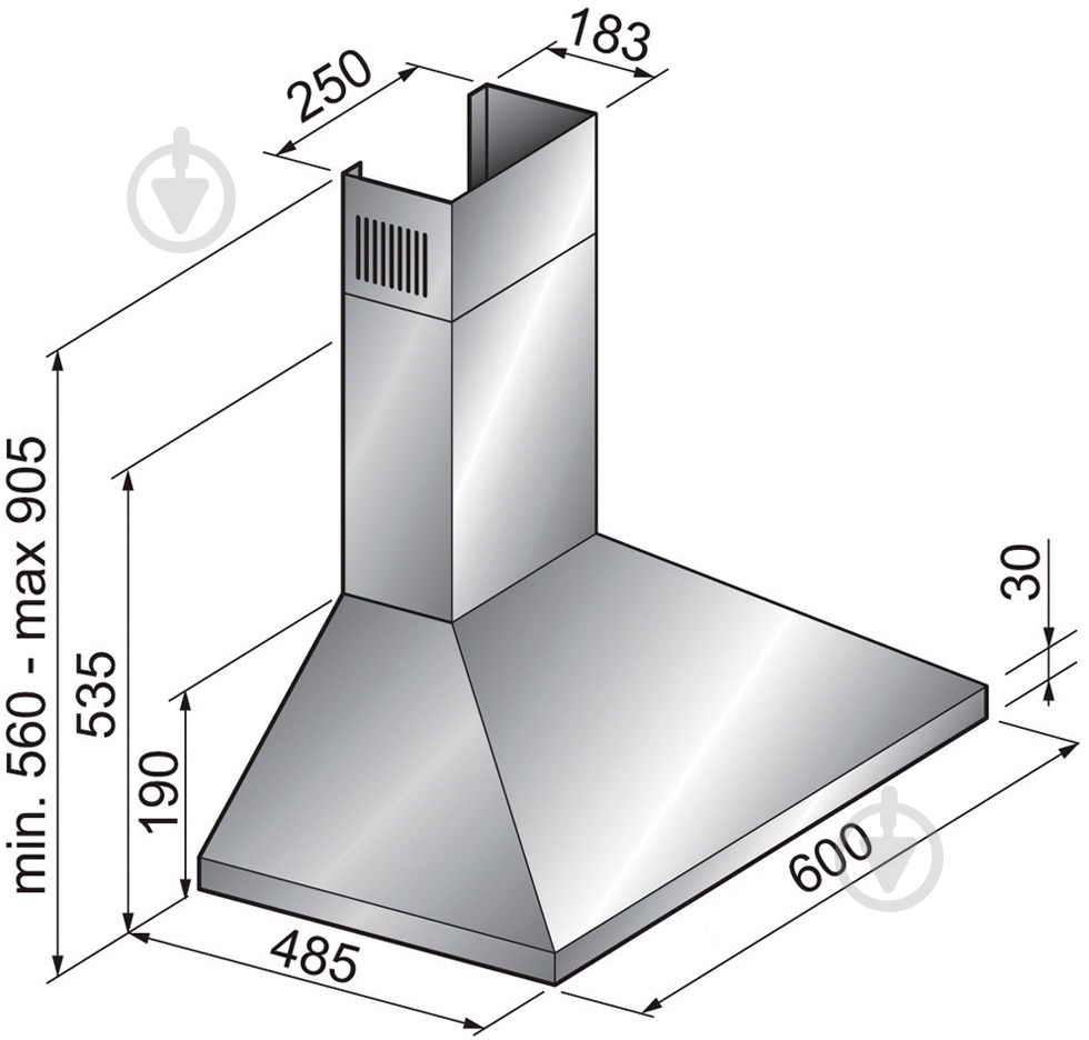 Вытяжка Candy CCE16N-07 - фото 4