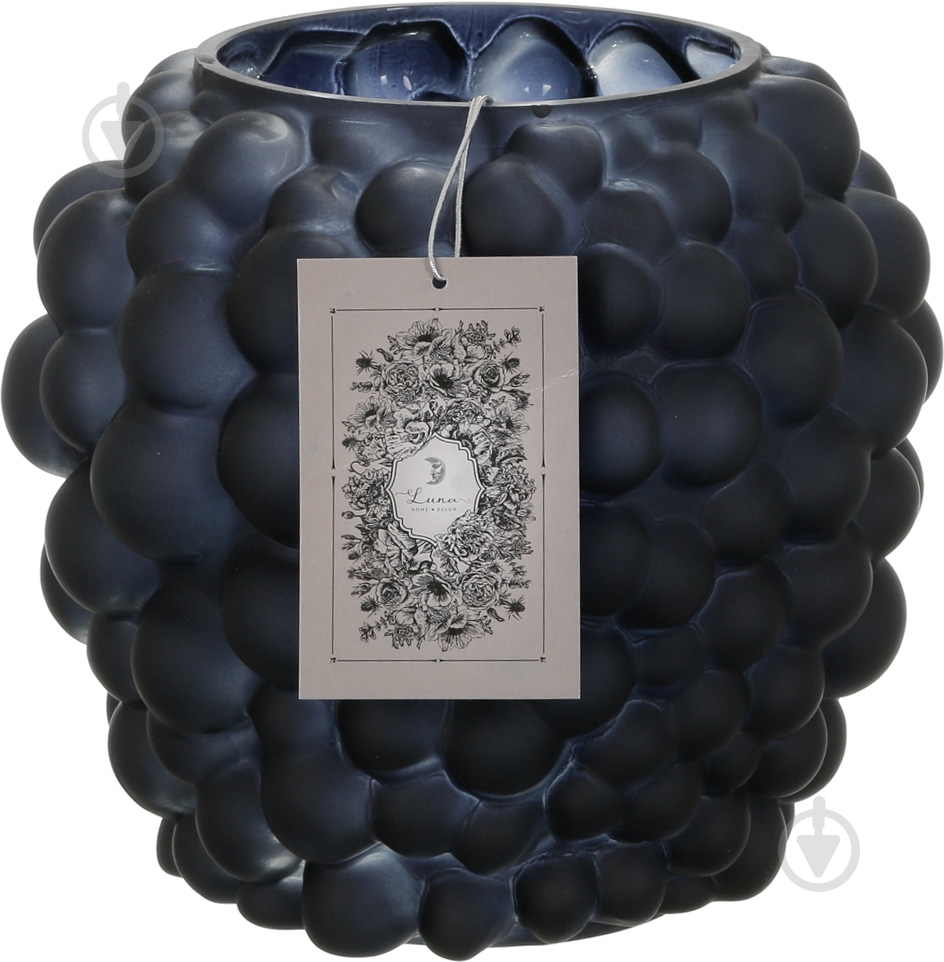 Ваза стеклянная Bubbles 20 см черная VA5815-18MANT - фото 3 Ваза стеклянная Bubbles 20 см черная VA5815-18MANT - фото 3